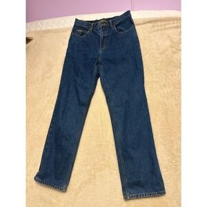 Eddie Bauer Authentic Denim Jeans Women Size 10 Blue Cotton Straight Leg